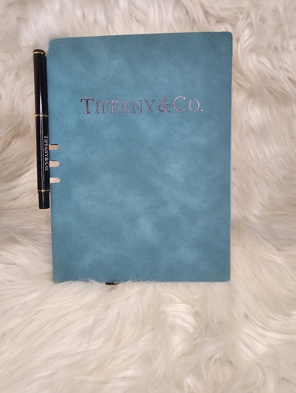 Turquoise Blue Notebook with Pen